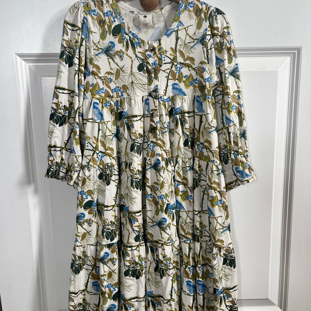 Kate Quinn VGUC Bamboo Floral Print girls  Dress 5y